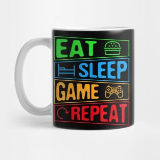 Gaming Eat Sleep Game Repeat Gift Multiplayer Video Games Mug